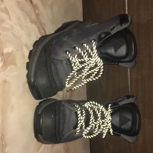 Grey and black Nike ACG water shield snow boot size 10.5